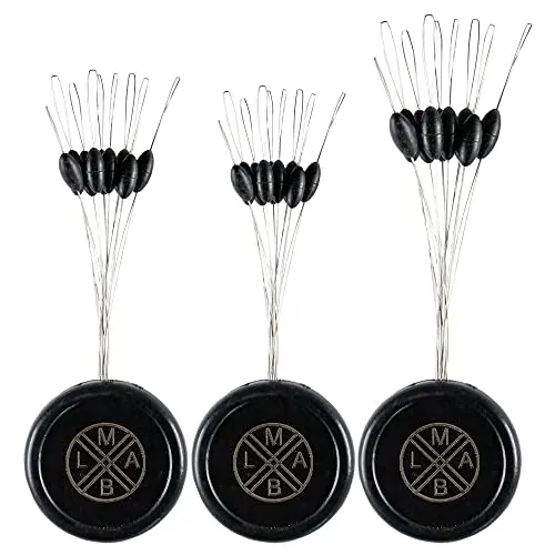 Gummistopper, Schnurstopper zum Angeln, LMAB Rubber Stoppers, Carolina, Texas Rig Stopper, Posenstopper, Vorfach Zubehör für Angler auf Barsch & Zander, Größe L