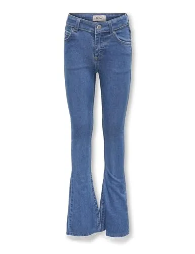 KIDS ONLY Bootcut-Jeans KOGHUSH FLARED DNM AKM186 NOOS blau 122 - Kinderhosen mit modischem Bootcut-Schnitt, aus elastischem Denim für optimalen Tragekomfort und Bewegungsfreiheit, ideal für aktive Kids.