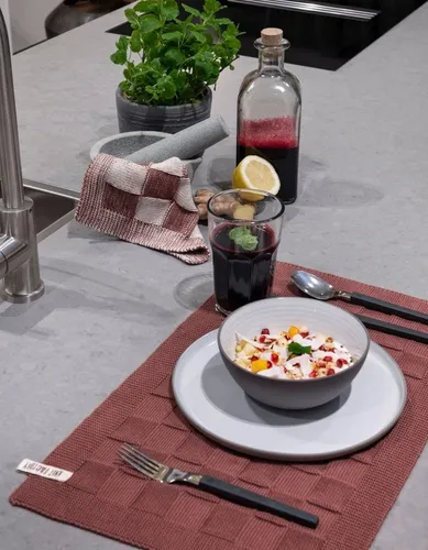 Tischsets Weiß von Knit Factory