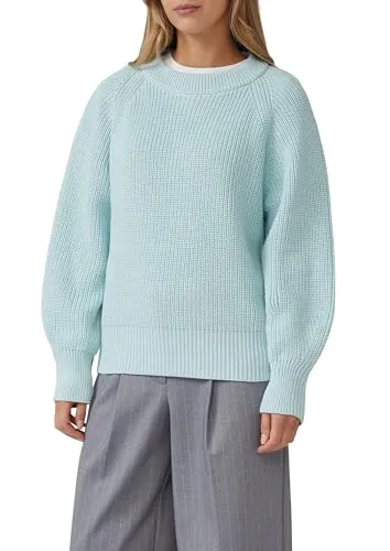 s.Oliver Pullover mit Relaxed Fit - Weicher Strickpullover mit Rundhalsausschnitt, langärmlig und elastisch. Ideal für gemütliche Tage und vielseitig kombinierbar.
