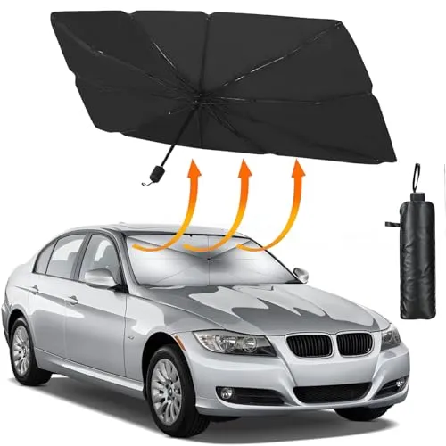 Auto Sonnenschutz Frontscheibe,Sonnenschutz für Auto, Windschutzscheibe,Auto Windschutzscheibe Sonnenschirm, Faltbare Auto Windschutzscheibe Sonnenblende für die meisten Autos und SUV(140 x 80 cm)