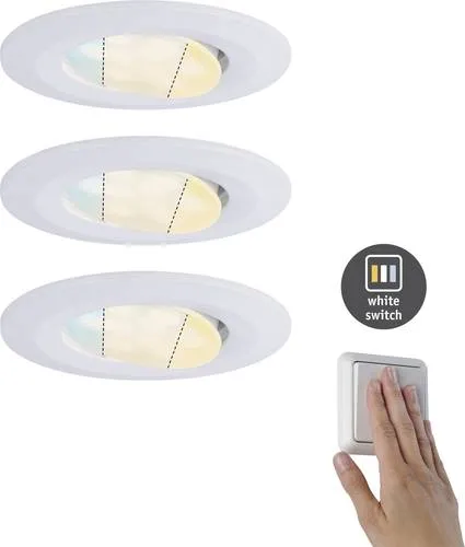 Paulmann HomeSpa EBL Calla 3er Wake-Make.Up-Relax - Deckenleuchte mit 3 einstellbaren LED-Spots, IP65 Schutz für drinnen und draußen, ideal für moderne Räume mit flexibler Lichtsteuerung von warmweiß bis tageslicht.