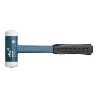 Wiha Schonhammer 8021 rückschlagfrei - Hämmer, rückschlagfreier Schonhammer mit 30 mm Ø Einsatz, ideal für präzises Arbeiten ohne Beschädigung der Oberfläche.