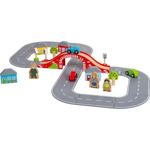 Bigjigs Rail Hölzerne Strassenfigur Acht / ab 3 Jahren (BJT600)