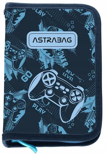 AstraBag GAME PADY AC1 Einzelnes Federmäppchen mit 2 Klappen