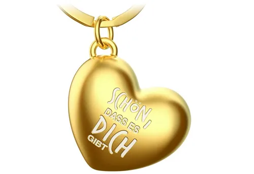 FABACH Schlüsselanhänger Herz mit Gravur -