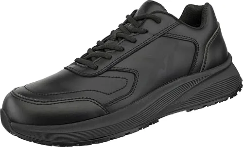 ALBATROS Vibe Rutschhemmende Berufsschuhe – rutschfeste O2 Arbeitsschuhe für Damen und Herren, sehr leicht - Non-Slip Sneaker – ideal für Beruf Schwarz Größe 43