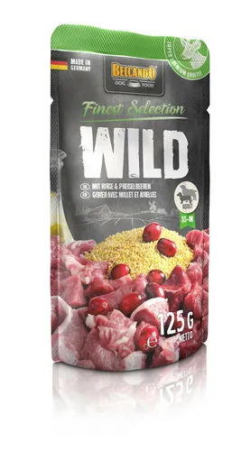 Belcando Frischebeutel 125g (EUR 11,12 / Kg ) Wild mit Hirse & Preiselbeeren