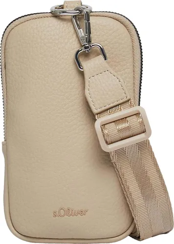 s.Oliver Handy-Tasche aus Lederimitat mit Leo-Lining