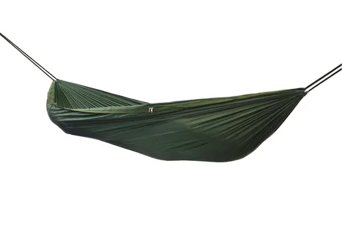 DD Hammocks DD Camping atmungsaktive Reisehängematte zweilagig olivgrün / 1 P...