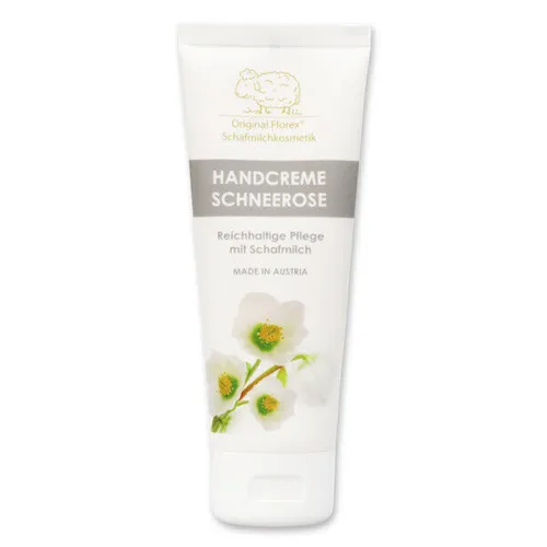 Florex Schafmilch Handcreme Schneerose intensive Pflege mit Schafmilch 75ml