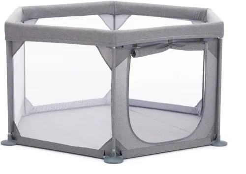 Fillikid Laufgitter 6-eckig 134x67 cm grau