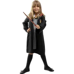 Funidelia Hermine Granger Kostüm für Mädchen - Kostüm für Kinder, offiziell lizenziert und ideal für Harry Potter-Fans. Enthält Umhang und Kleid, perfekt für Karneval, Halloween und Kostümpartys.