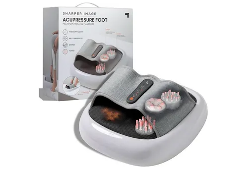 Sharper Image Shiatsu-Fußmassagegerät - Fußmassagegeräte mit Wärme- und Akupressurfunktion für entspannte, revitalisierte Füße nach einem langen Tag oder beim Reisen.