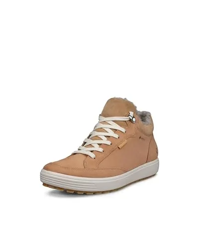 ECCO Damen Soft 7 TRED Shoes - Cashmere, 38 EU - Wanderschuhe aus hochwertigem Leder mit GORE-TEX für Wetterschutz und herausnehmbarer Filzsohle für perfekte Passform. Ideal für Komfort und Stil bei jedem Abenteuer.