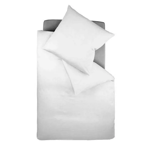 Fleuresse Mako-Satin-Bettwäsche colours silber 155 x 200 + 80 x 80 - Bettwäsche aus 100% merzerisierter Baumwolle, seidig glänzend und atmungsaktiv für erholsamen Schlaf. Mit praktischem Reißverschluss und harmonischen Farbkombinationen.