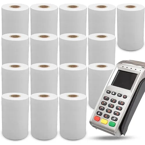 Thermopapier. 16 Thermorollen 57mm x 35mm x 12mm Papier Weißes Druckpapier Kassenrollen, Tickets, Bonrollen für Bankomat Sumup Papierrolle Papier ohne Bisphenol A