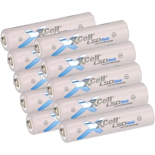 10er Pack AAA Akku LSD Basic NI-Mh 1,2V 800mAh Low self Discharge Akku neueste Generation von Micro Akku Batterien AKKUman Set (10er AAA)