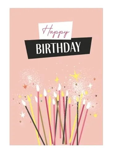 Premium Geburtstagskarte happy birthday 18x12cm