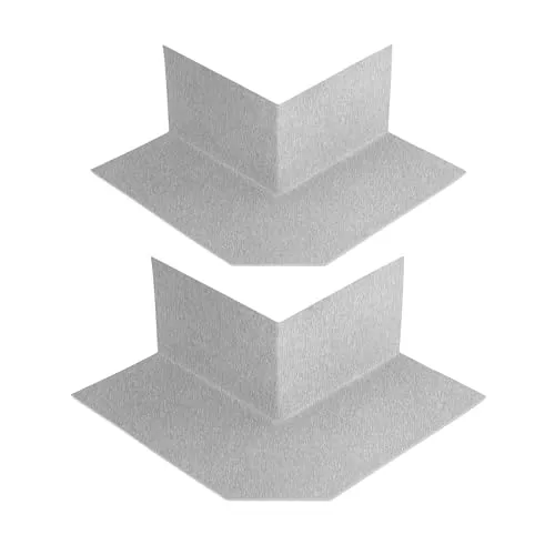 Isolbau Außenecke P3 Grau - 2 Stück - Wasserdichtes Eck-Dichtband für Sanitär, Dusche, Bad, Fliesen, Balkon Eckabdichtung Dichtecke Abdichtung für Innen- & Außenbereich