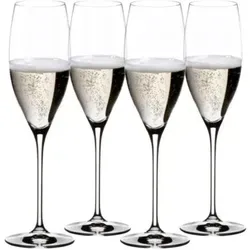 RIEDEL Champagnerglas Vinum Cuvée Prestige - 4 kaufen, 3 zahlen - Hochwertiges Champagnerglas für edle Jahrgänge. Das eiförmige Design betont Aromen und sorgt für feine Perlage. Jubiläumsset: 4 Gläser zum Preis von 3, spülmaschinengeeignet und in eleganter Verpackung.