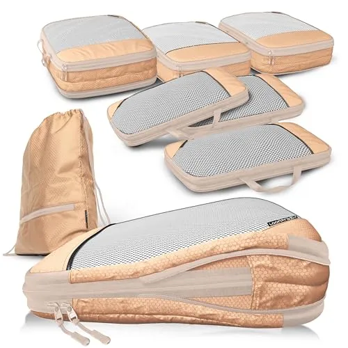 LOONARA Packing Cubes Kompression Set 4-teilig von LOONARA Travel