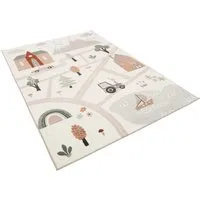 Pergamon Kinder Teppich Weich - Little City in 5 Größen - Teppich für Baby- & Kleinkinderzimmer, schadstoffgeprüft und besonders sanft für Parkett und Laminat. Ideal für gemütliche Spielmomente!