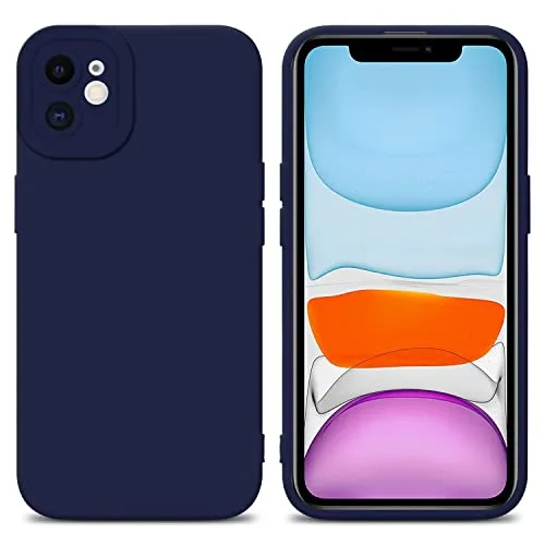 Cadorabo Hülle kompatibel mit Apple iPhone 11 Schutzhülle TPU Silikon Case Liquid Design mit Kameraschutz Slim Kratzfest Weiche Gummi mit Rundumschutz Case Hülle für iPhone 11 in Blau