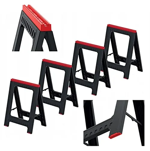 Kistenberg Unterstellbock Titan Stand KTIS8060 – 350 kg belastbar & klappbar - Stützböcke mit hoher Belastbarkeit von 350 kg – ideal für schwere Arbeiten. Klappbar für einfachen Transport und platzsparende Lagerung, rutschfeste Füße sorgen für Sicherheit.