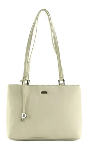 Picard Schultertasche Shopper aus echtem Rindsleder in weiß von Picard