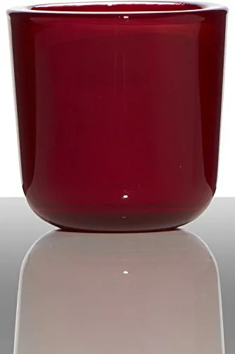 INNA-Glas Teelichtglas Nick, Zylinder in rot von INNA-Glas