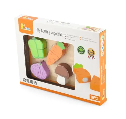 Viga Toys - Formenpuzzle - Gemüse Schneiden