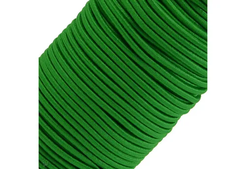 maDDma Gummiband 50m Gummikordel 3mm Hutgummi Nähzubehör 27 Farben elastisches Band, grün