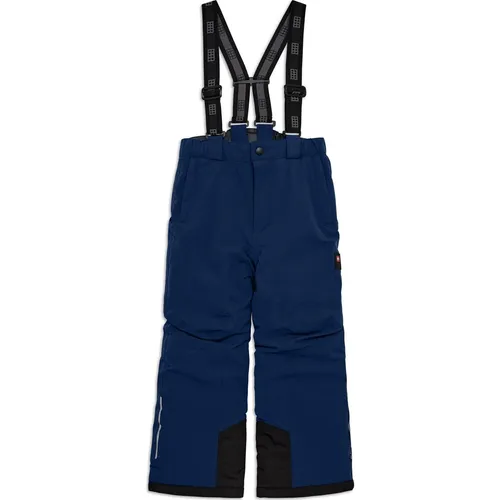 LEGO kidswear Skihose LWPOWAI 708 - Dunkelblau für Kinder - Skihosen für Kinder und Jugendliche, wasserdicht mit 10.000 mm Wassersäule, ideal für winterliche Abenteuer und sorgt für Wärme und Sicherheit beim Skifahren.