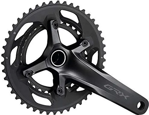 Shimano GRX FC-RX600 Kurbelgarnitur 46-30 175mm - Kurbeln & Kurbelgarnituren, hochwertige Aluminium-Kurbelgarnitur für präzise Schaltvorgänge, ideal für Gravel und Rennradfahrer.
