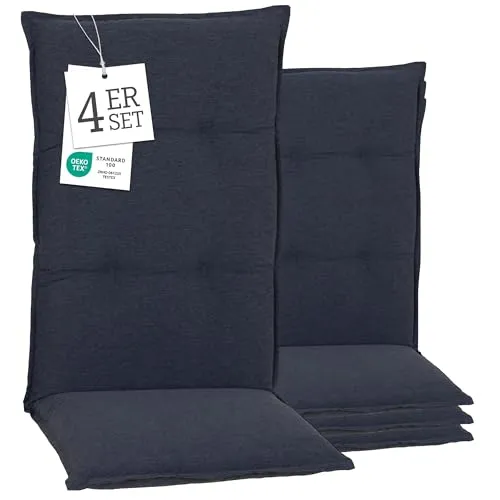 beo Polsterauflage Saumauflage Hochlehner Barcelona im Set - Hochwertige Gartenstuhlauflage mit 6 cm Polsterung für besten Sitzkomfort und langlebige Qualität. Ideal für entspannte Stunden in Garten oder Balkon.