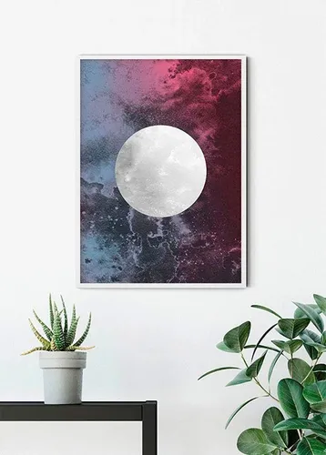 Komar Bild Solum Luna, Abstrakt (1 St), Wandbild zur Dekoration - ohne Rahmen