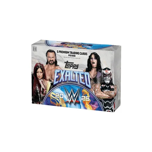 Topps WWE HOBBY BOX Exalted 2025 – Premium Sport Trading Cards - Entdecken Sie die Topps WWE HOBBY BOX Exalted 2025 mit einzigartigen Sammelkarten. Ideal für Sammler und Fans, die ihr Kartenset erweitern möchten.