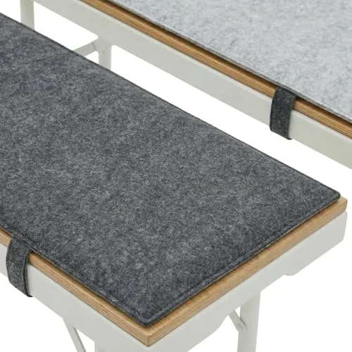 2er Set Bierbankauflage Filz 120x25cm