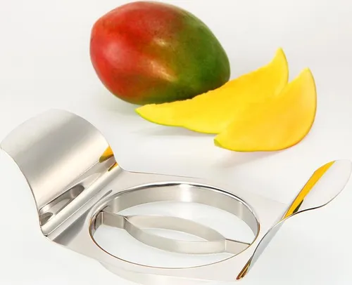 GSD Mangoschneider aus Edelstahl, 22 x 12 x 5 cm