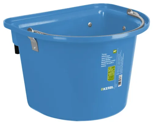 Turnier-Futterkrippe royalblau mit Einhängebügel und Tragegriff, 328167