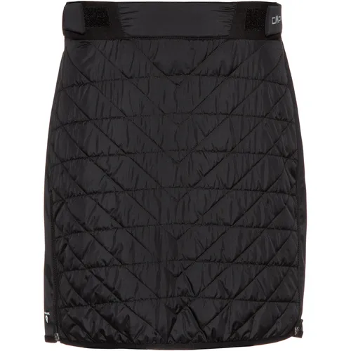 CMP Damenrock Schwarz XL – Multifunktional und nachhaltig - Röcke für Damen, technischer Outdoor-Rock mit PFC-freier Wasserabweisung und PrimaLoft Eco-Isolierung aus recycelten Materialien für besten Komfort und Umweltbewusstsein.