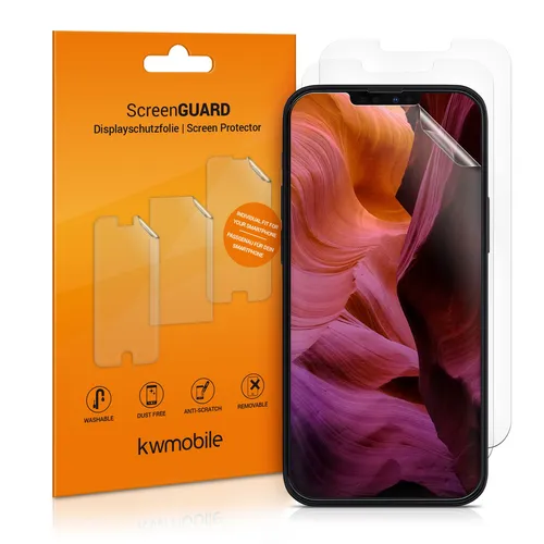 3x Folie für Apple iPhone 16e iPhone 14 iPhone 13 Displayschutzfolie transparent