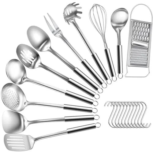 Bestdin Küchenhelfer Set – 22 Teilig Edelstahl Kochutensilien