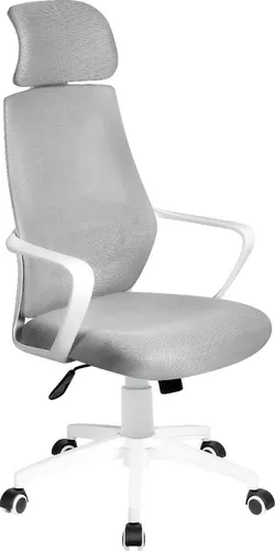Mark Adler Manager 2.8 Ergonomischer Bürostuhl Lendenwirbelstütze und Verstellbarer Kopfstütze Mesh HD bis zu 130 kg Grau