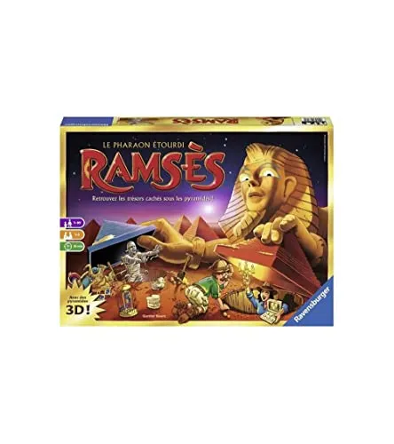 Ravensburger Ramses – Gedächtnis- und Sammelspiel - Legekartenspiel mit 47 geheimnisvollen Pyramiden, ideal für Gedächtnistraining und Spaß mit Freunden oder Familie.