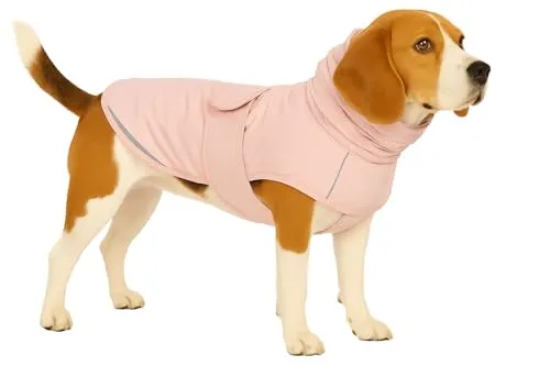 Flamingo Hundemantel Winter – Cujo Rosa – 40cm - Winterjacke für Hunde, warm und modisch mit isothermischer Innenschicht und reflektierenden Streifen für erhöhte Sicherheit bei Dunkelheit.