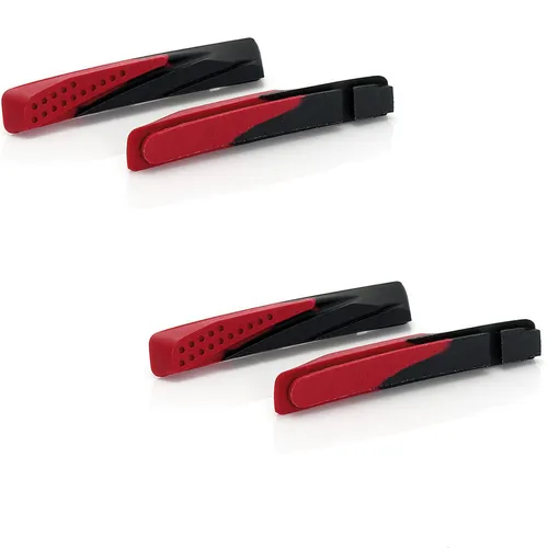 XLC Bremsgummi BS-X02 72mm, schwarz/rot V-Brake Shimano kompatibel 2 PAAR
