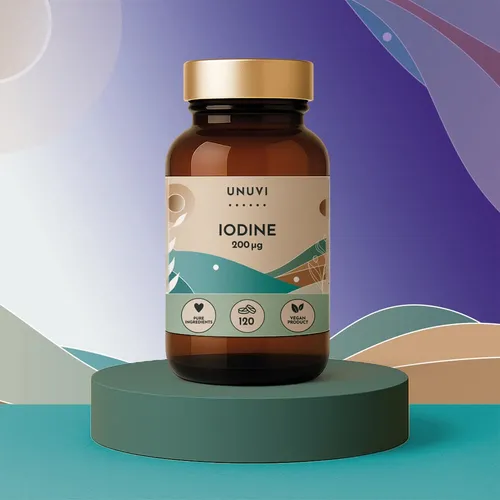 Jod Kaliumjodid 200 mcg 120 Tab Unterstützung Schilddrüse Haare Haut UNUVI
