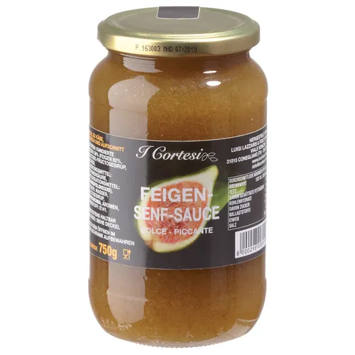 Cortesi Feigensenfsauce aus leckeren Feigen Dolce Piccante 750g
